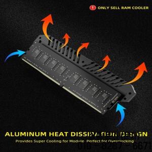 Kimdoole DDR4/DDR5 알루미늄 합금 메모리 RAM 쿨러 냉각 방열판 조끼 PC 게임 Ram 용 오버 클럭