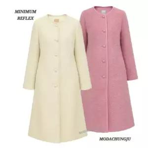 [미니멈]MD 울 알파카 부클 A 라인 코트  MD MMYDAWL0800_CJ