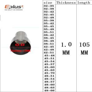 호환 유니버설 스테인리스 스틸 파이프 스트레이트 어댑터 리듀서 조인트 오토바이 자동차 배기 머플러 용