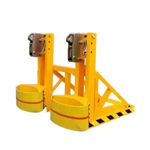 지게차 드럼 리프터 클램프 산업용 이송기 집게 작키 포크 드럼통 운반 회전 장비 스태커