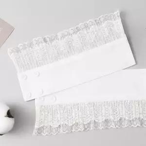 여성 레이스 레이어드 카라 넥케이프 페이크카라