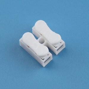 호환 20개 CH2 스프링 퀵 와이어 커넥터 케이블 클램프 2p 전기 크림프 단자 블록 2방향 간편 장착 LED 스