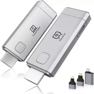 2026 무선 HDMI 송신기 및 수신기 세트 - 4K 디코딩 1080P 출력 플러그 앤 플레이 휴대용 5G+2.4G 익스텐더