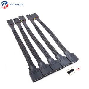 Corsair RGB Fan Hub to Standard 5V 3Pin Adapter Cable for Lighting Node Core
