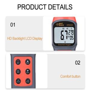 스마트 센서 AR8406 용존 산소 모니터 릴레이 고화질 LCD 수질 솔루션 측정기