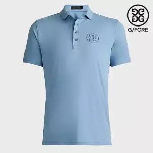 [지포어](G4_G4MF23K005_FJORD_) 남성 ML엠보스드 서클 Gs 테크 저지 폴로 셔츠 G4MF2