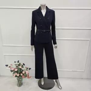 [미니멈]MYCAWJ7140NA 정장 더블 벨티드 자켓