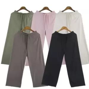 [라일리여성의류] Rly 빅사이즈 허리밴딩 세미 배기 루즈핏 면 밴딩