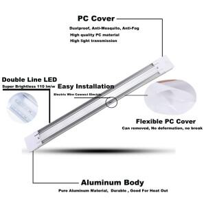 YISIONY 5 Pcs 2pcs 40W 30W LED 튜브 빛 120CM 천장 조명 벽 램프 바 실내 교체 T5 T8