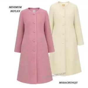 [미니멈]MD 울 알파카 부클 A 라인 코트  MD MYDAWL0800_CJ
