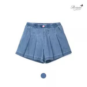 [레노마키즈]페리미츠 초등여아 플리츠4부데님팬츠 유아 키즈청반바지(P2524Q280_1)_C