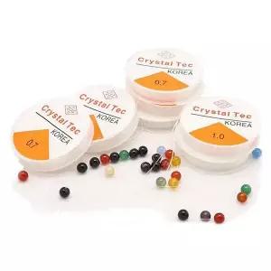 비즈공예 끈 매듭 모음 비탄성 우레탄줄 낚시줄 탄성