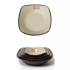 [골드스마일]멜라민 사각 종지 밑반찬 미니 반찬그릇 9.3cm 1호