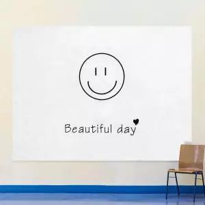 [골드스마일]대형 패브릭 포스터 스마일 L