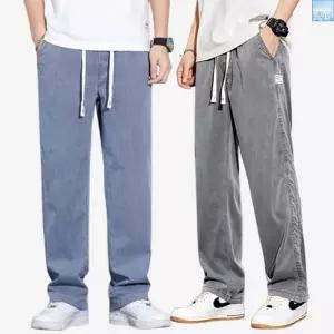 [아이에스이랩]여름 쿨 아이스 스판 와이드 데님 슬랙스 I2SL033