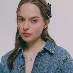 [제이로렌]제이로렌 블루오팔 원석 실버 목걸이 N0853