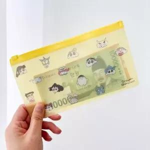 [콩심팥심]크레용신짱 슬라이더 짱구다용도파우치 돈보관포켓