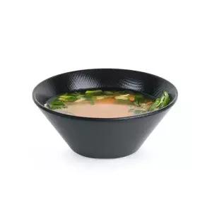 [셀러에이드]블랙체크무늬 무광 멜라민 한정식 국그릇 6호/7호