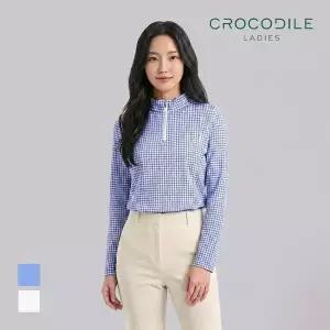 크로커다일레이디 [크로커다일레이디] 반집업 코튼 폴리 티셔츠_CLCSTS203