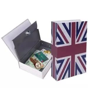 [문구/오피스] 책금고 영국국기 소형 비밀금고 귀중품보관 미니금고