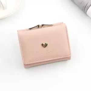 심플한 bns 여성 동전 카드 3단 반지갑 포인트 카드반지갑 반지갑선물 초등학생지갑 미니지갑