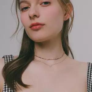 [제이로렌]제이로렌 뮤트 원석 볼 펜던트 실버 목걸이 N01141