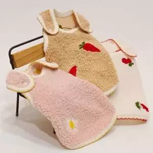 [셀러에이드]강아지 포근한 자수 조끼 2XL 1P 반려견 겨울 나시 애견겨울자켓