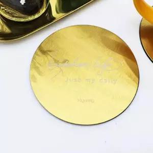 [골드스마일]고급 티코스터 카페 메탈 컵받침 음료받침