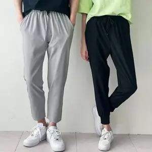 [아이에스이랩]허리밴딩 여름 쿨 아이스 트레이닝 조거 슬랙스 팬츠