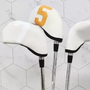 [골드스마일]골프채 빅넘버 헤드커버 레인보우 10P 아이언커버세트