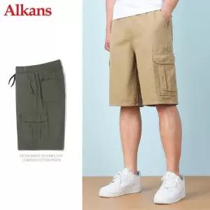 [알칸스]알칸스 남자 와이드 카고 반바지 5부 팬츠 ID12S310