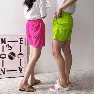 [아이에스이랩]남녀공용 허리밴딩 여름 반바지 I5PT002