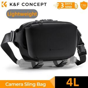 K&F CONCEPT 4L 카메라 슬링백 캐논호환 소니호환 DSLR 케이스 삼각대 홀더용 경량 여행  촬영용 숄더백