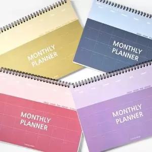 컬러 데스크 먼슬리 플래너 다이어리