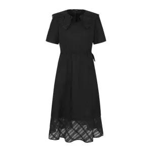 [르샵]25l1l21wop040?폰배색카라 반팔 티어드 원피스_CJ