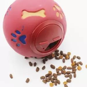 [반려] 장난감공 간식 노즈워크 간식볼 강아지 레드 14cm