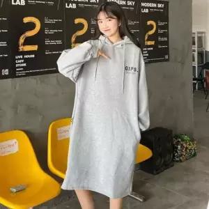 데일리 후드원피스 롱원피스 가을롱원피스 기모 후드