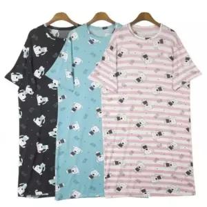 드레스 여름 민소매 여성잠옷 반팔 OPS 하 원피스 원