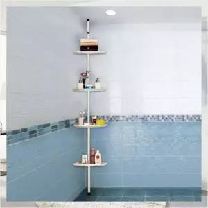 조립식 코너 욕실선반 4단 길이조절식 W 수납정리함 기저귀정리함 소품정리함 장난감정리함