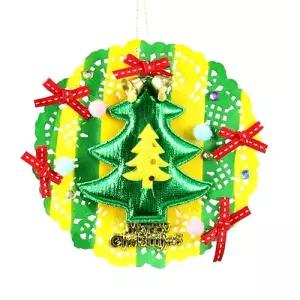 레이스 크리스마스트리 오너먼트 DIY 4세트 사회성발달 행복가족