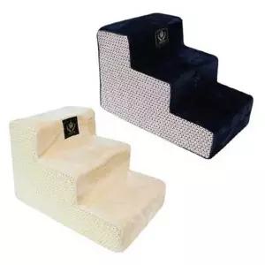 강아지 북유럽 삼각형 3단 스텝 1P 실내 논슬립 계단 강아지계단