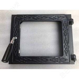 장작 난로 문 강철 펜스 내열유리문 문짝 가드 화목 손잡이