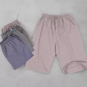 [옷자락]남성 여름 잠옷 포켓 체크 7부 바지