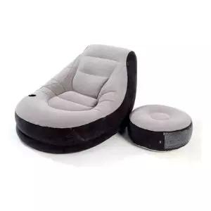 인텍스 에어소파 스툴 세트 그레이 1인용 카우치소파 디자인소파