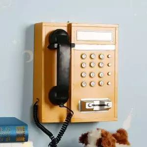 (아트피플-A252)철제 모형 엔틱 공중전화기 엔틱소품