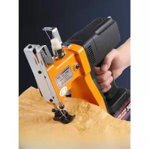 공업용 핸드 재봉틀 마대 천 재단기 충전식 원단 씰링 재단가위
