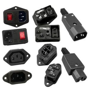 IEC320 C13 C14 전력 소켓 LED 250V 로커 스위치 황동 10A C6 퓨즈 입구 플러그 커넥터 컴퓨터 마운트 콘센
