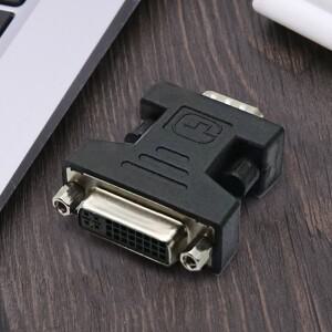 DVI 암-VGA 수 어댑터 24+5Pin 암-15Pin 케이블 연장 변환기 커넥터