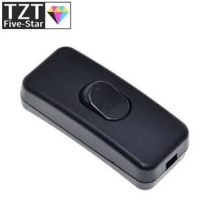 1/5피스 ON/OFF 인라인 스위치 블랙 테이블 램프 책상 조명 코드 케이블 110-250V KCD1-112