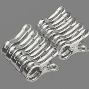 10피스 스테인레스 스틸 비치 타월 클립은 맥세이프호환하게 유지합니다. 의상용 방풍 유틸리티 빨래집게